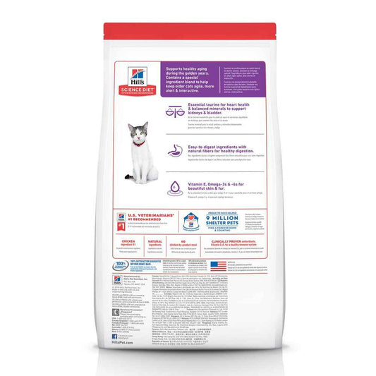 Hill's Science Diet Senior 11+ Chicken Recipe Dry Cat Food