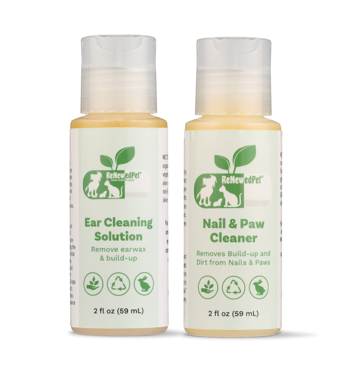 Natural Pet Ear and Nail Cleaner Kit - Gentle, Effective Grooming Solutions - Creature Comforts