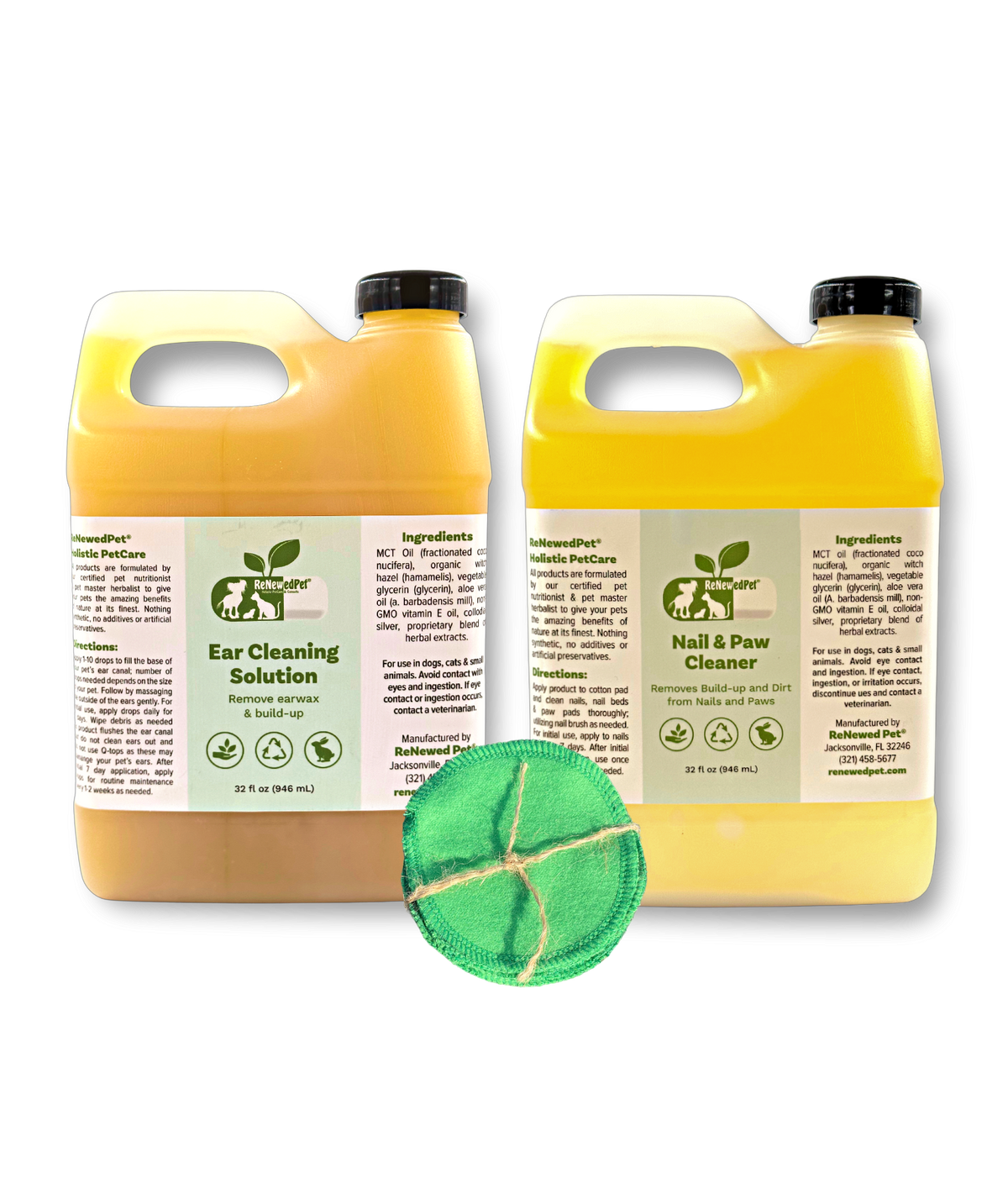 Natural Pet Ear and Nail Cleaner Kit - Gentle, Effective Grooming Solutions - Creature Comforts