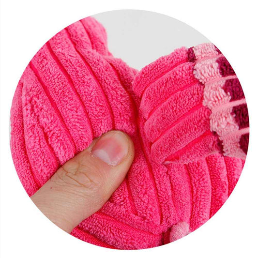 Vocal Animal Plush Dog Toy for Molar Teeth Cleaning and Fun Playtime - Creature Comforts