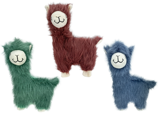 Multipet Fuzzy Llama - Assorted Colors 12"
