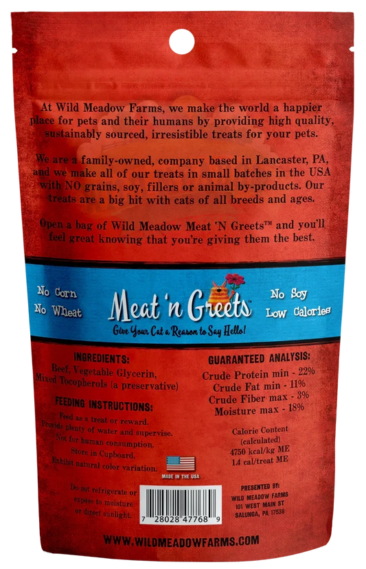 Wild Meadow Farms Meat 'N Greets Beef (2oz)