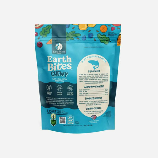 EarthBites Chewy with Salmon Protein, Grain Free Dog Treats (7oz)