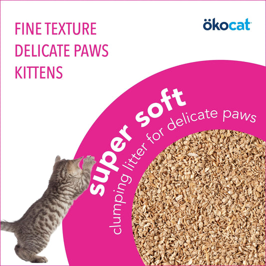 Okocat Super Soft Clumping Wood Cat Litter
