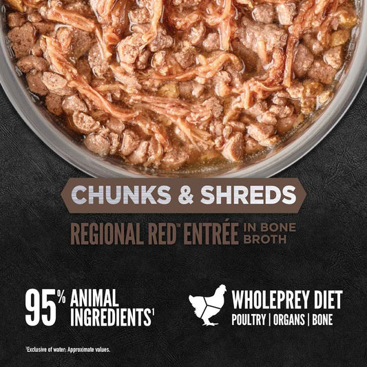Orijen Grain Free Chunks & Shreds, Regional Red Wet Cat Food (3oz)