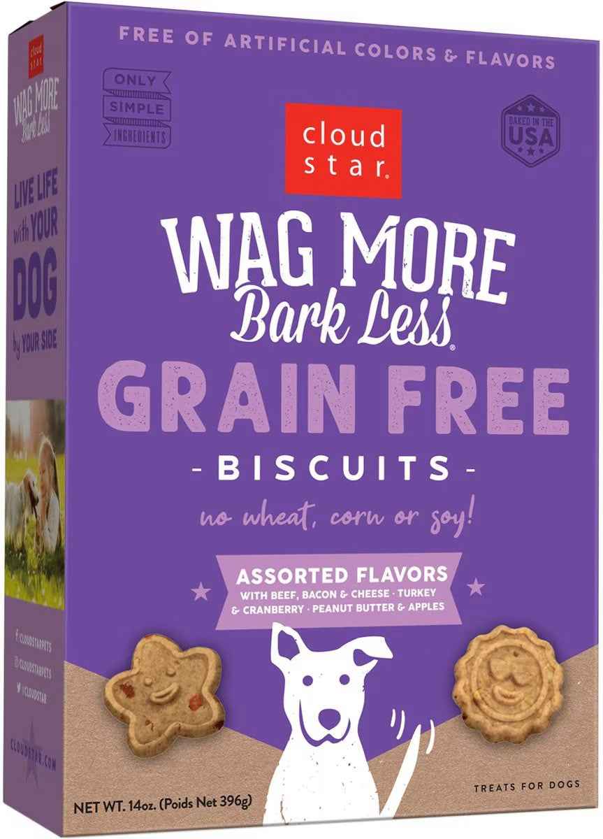 Wagmore Grain Free Assorted Oven Baked Biscuits Dog Treats (14oz)
