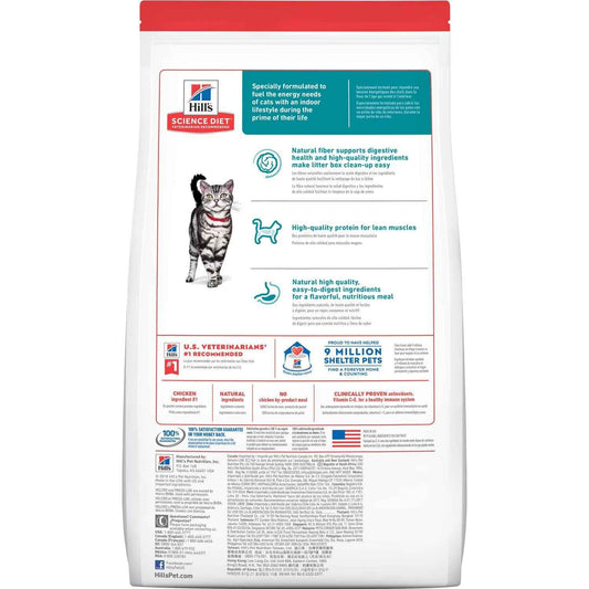 Hill's Science Diet Adult Indoor Chicken Recipe Dry Cat Food Bag