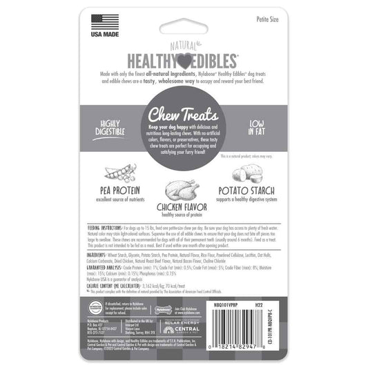 Nylabone Healthy Edibles Chicken Dog Chew Treats (6.7oz)
