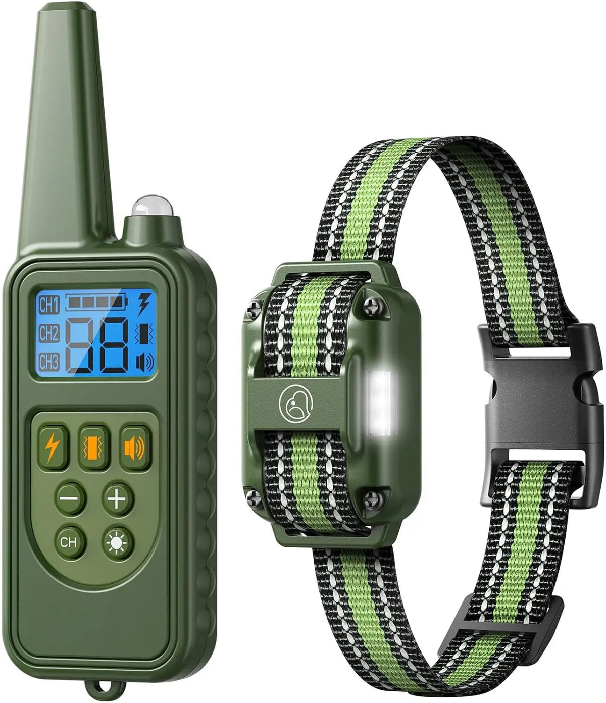 Waterproof Rechargeable Dog Training Collar – 2600ft Range, 3-Dog System, IPX7