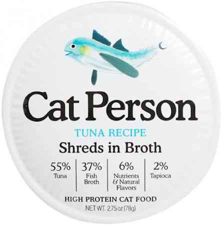 Cat Person Cat Shredded Tuna In Broth 2.75oz