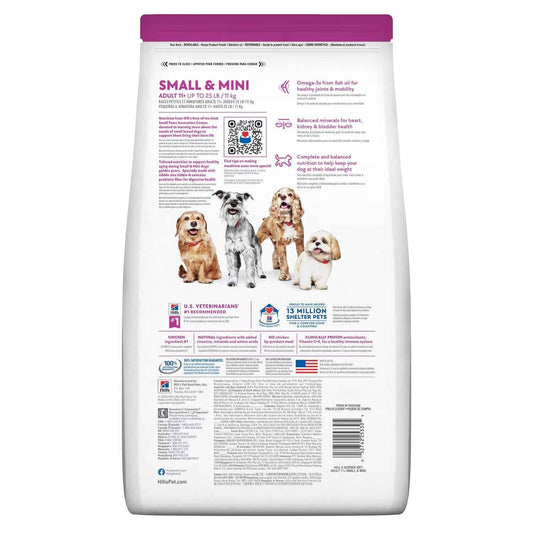 Hill's Science Diet Senior 11+ Small & Mini Chicken Meal, Barley & Brown Rice Recipe Dry Dog Food