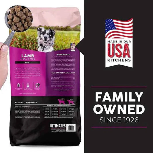 Ultimates Adult Lamb Meal & Brown Rice Dry Dog Food (28lb)