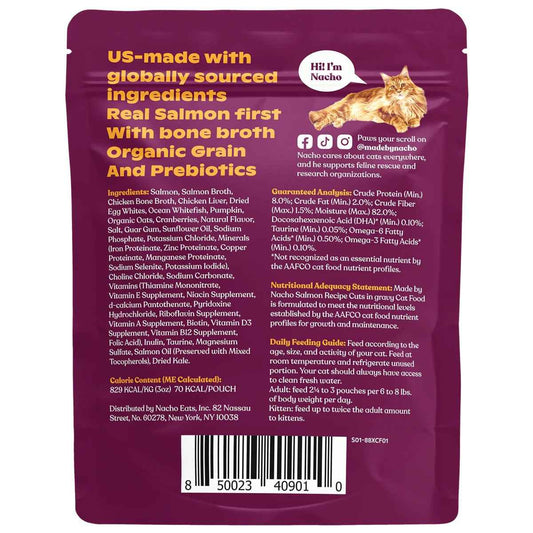 Made By Nacho Salmon In Gravy Cuts Cat Food (3oz)