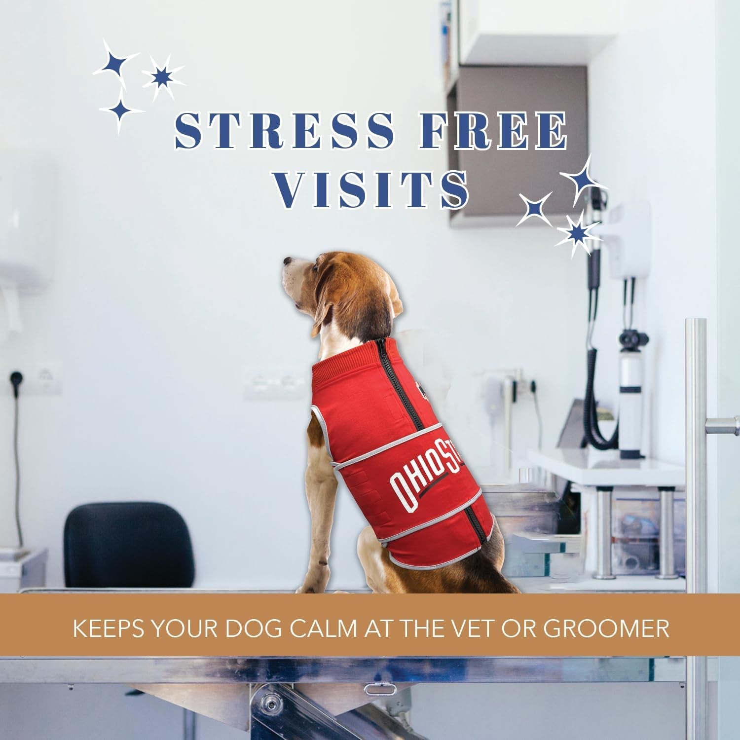 NCAA Calming Vest for Dogs & Cats – All Teams & Sizes