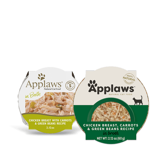 Applaws Natural Wet Cat Food Chicken Breast, Carrots & Green Beans Recipe in Broth (2.12oz)