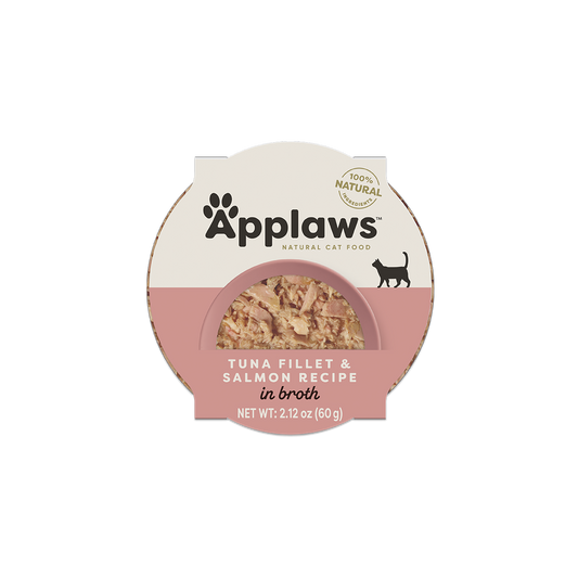 Applaws Tuna Fillet  & Salmon In Broth Wet Cat (2.12oz)