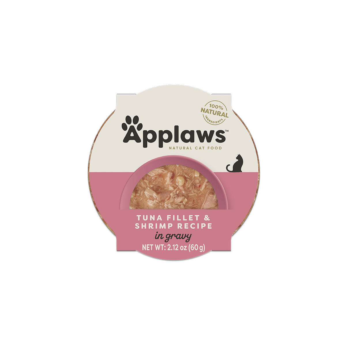 Applaws Natural Wet Cat Food Tuna Fillet & Shrimp Recipe in Gravy (2.12oz)