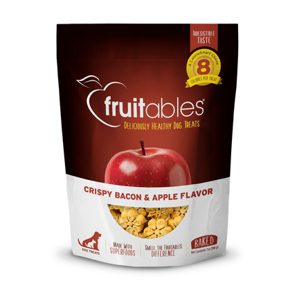 Fruitables Healthy Dog Treats: Crispy Bacon & Apple (7oz)