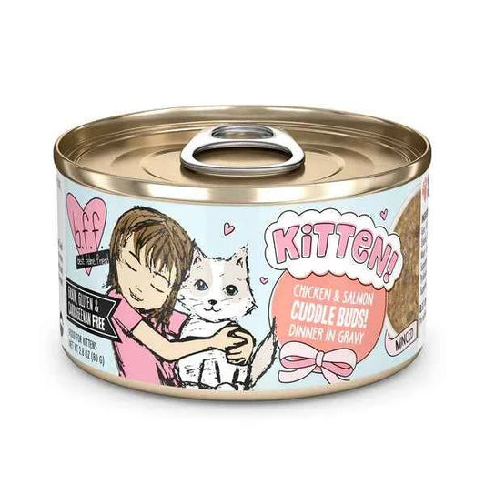 BFF Kitten Cuddle Buds Grain Free Chicken and Salmon Wet Cat Food (2.8oz)