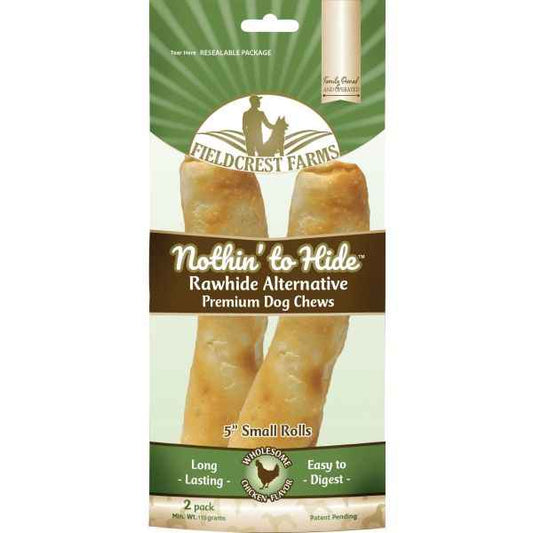 Nothin' To Hide Rawhide Alternative Roll Chicken (4-5inch 2pk) (110g)