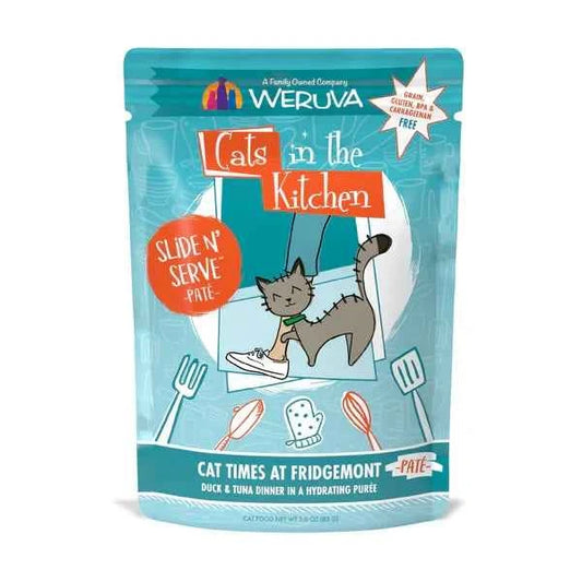 Cats in the Kitchen Paté Cat Times at Fridgemont Duck & Tuna Dinner in a Hydrating Purée (3oz)