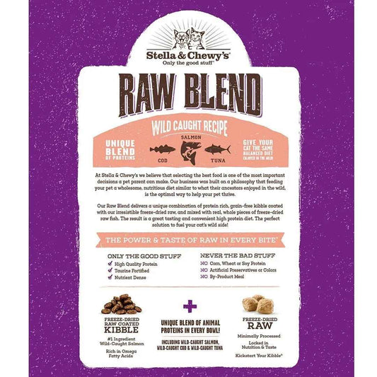 Stella & Chewy's Raw Blend Wild Caught Salmon Cat Food (2.5lbs)
