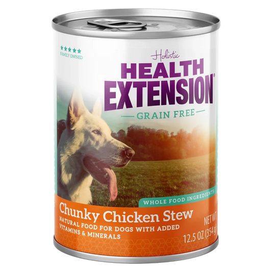 Health Extension Chicken Stew Grain Free Dog Food Can (12.5oz)