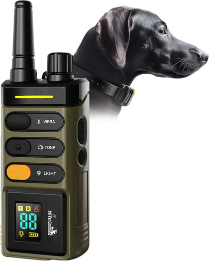 Waterproof Rechargeable Dog Training Collar – 1-Mile Range, 2-Dog System