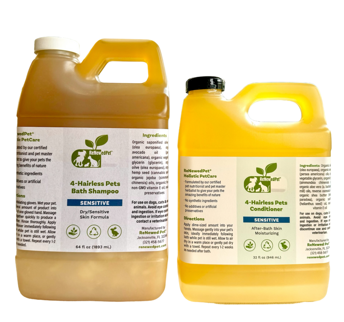 Gentle Sensitive Pet Shampoo for Hairless Pets – Creature Comforts