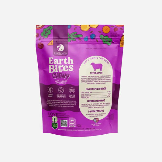 EarthBites Chewy with Lamb Protein, Grain Free Dog Treats (7oz)