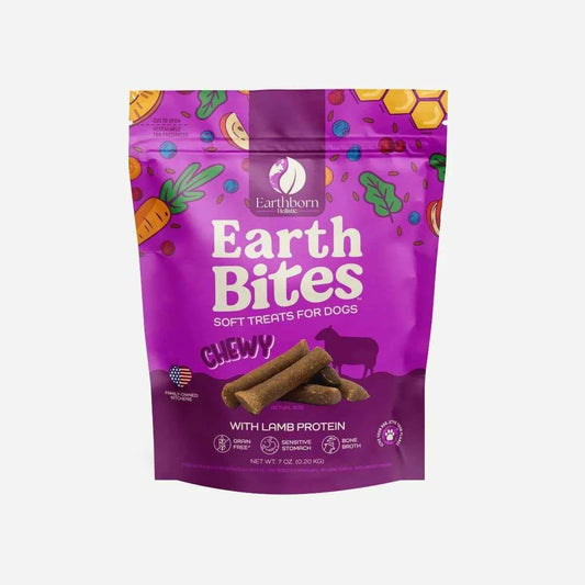 EarthBites Chewy with Lamb Protein, Grain Free Dog Treats (7oz)