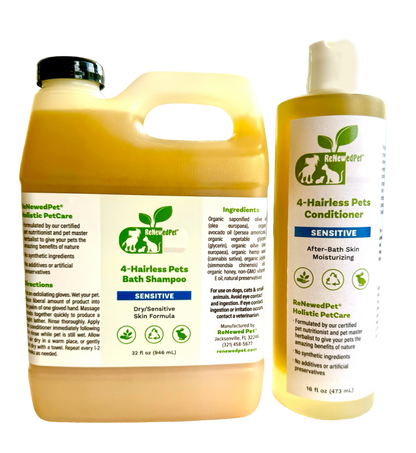 Gentle Sensitive Pet Shampoo for Hairless Pets – Creature Comforts