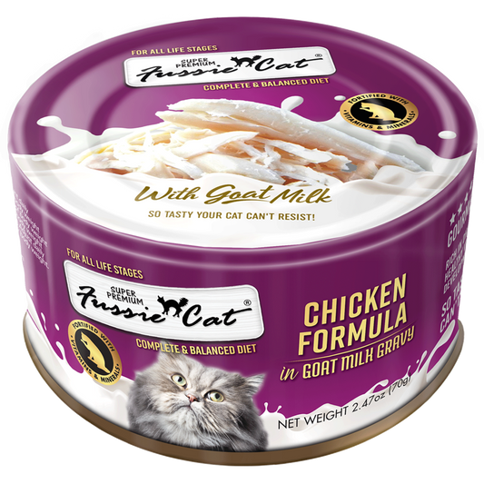 Fussie Cat Chicken In Goat Milk Cat Cans (2.47oz)
