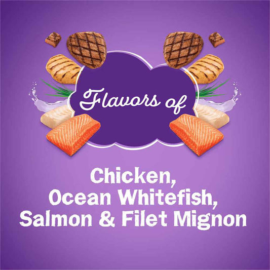 Friskies Surfin' & Turfin' Favorites With Flavors of Chicken, Ocean Whitefish, Salmon & Filet Mignon Dry Cat Food