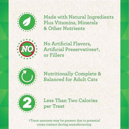 Greenies Greenies Feline Smartbites Skin & Fur Crunchy and Soft Natural Cat Treats, Chicken Flavor