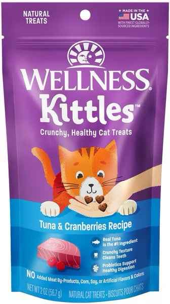 Wellness Kittles Tuna & Cranberry Cat Treats (2oz)