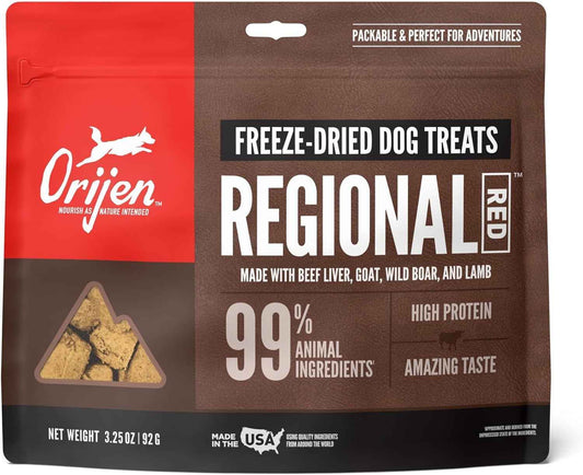 Orijen Regional Red Freeze Dried Dog Treats (3.25oz)