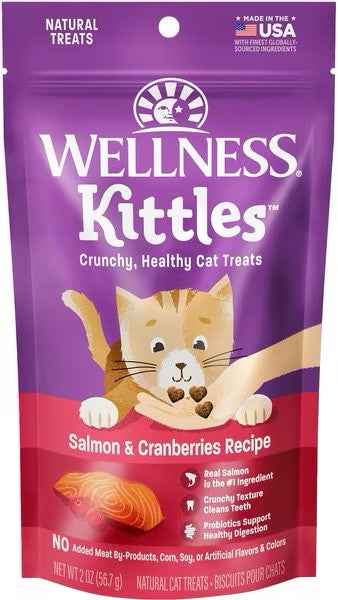 Wellness Kittle Salmon & Cranberry Cat Treats (2oz)