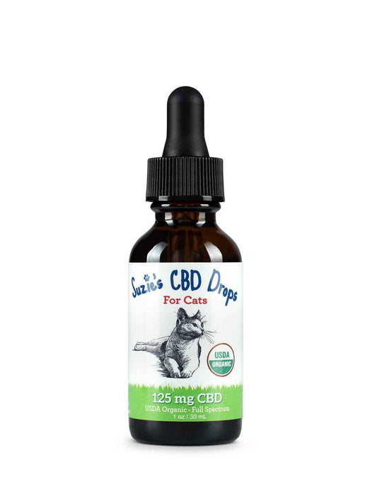 Suzie's CBD Drops For Cats, 125mg (10oz)
