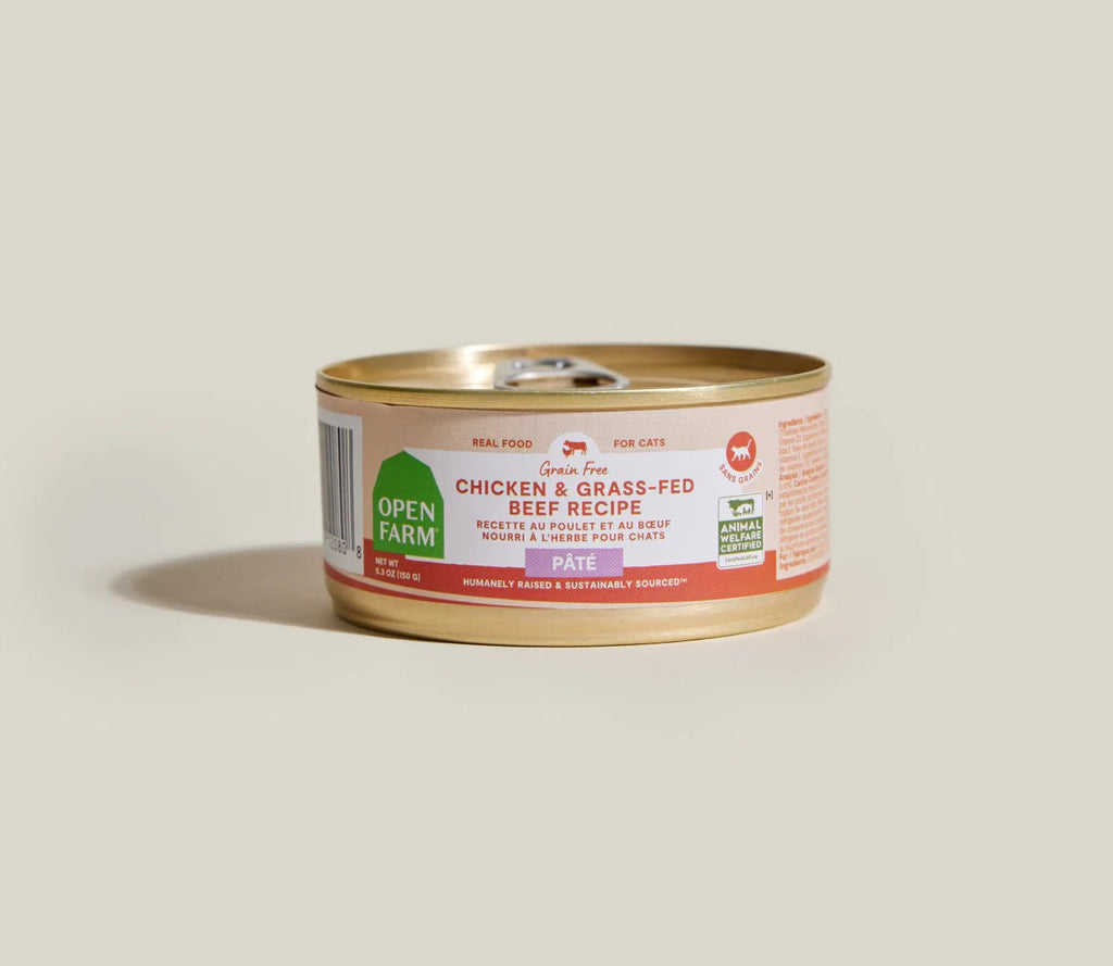Open Farm Grain Free Chicken & Beef Pate For Cats (2.8oz)