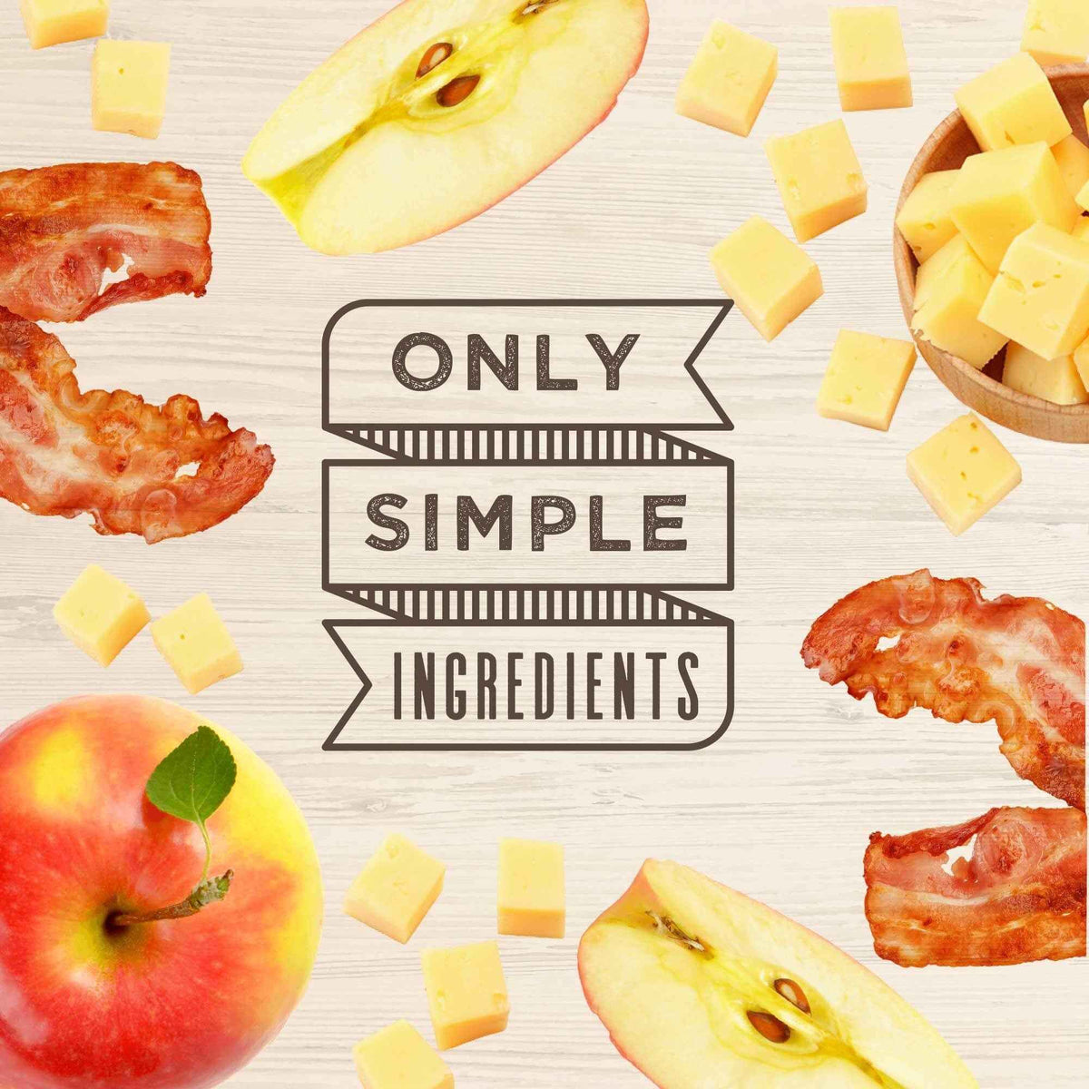 Wagmore Oats & Grains Bacon, Cheese & Apple Crunchy Biscuits Dog Treats (16oz)