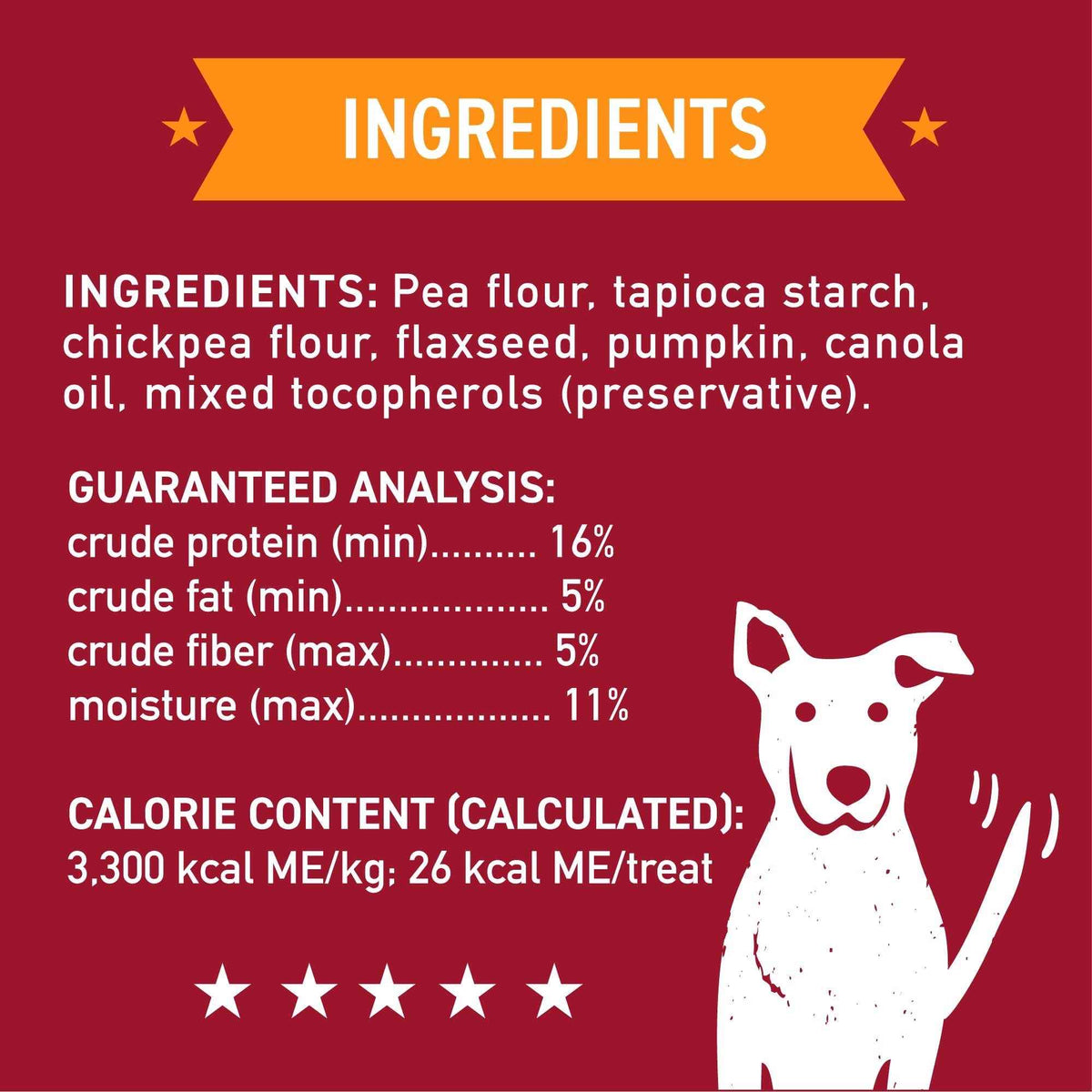Wagmore Grain Free Pumpkin Oven Baked Biscuits Dog Treats (14oz)