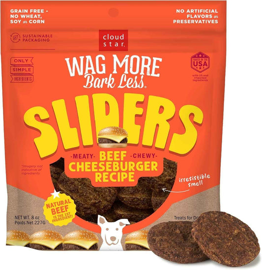 Wagmore Grain Free Beef Cheeseburgers Sliders Dog Treats (8oz)