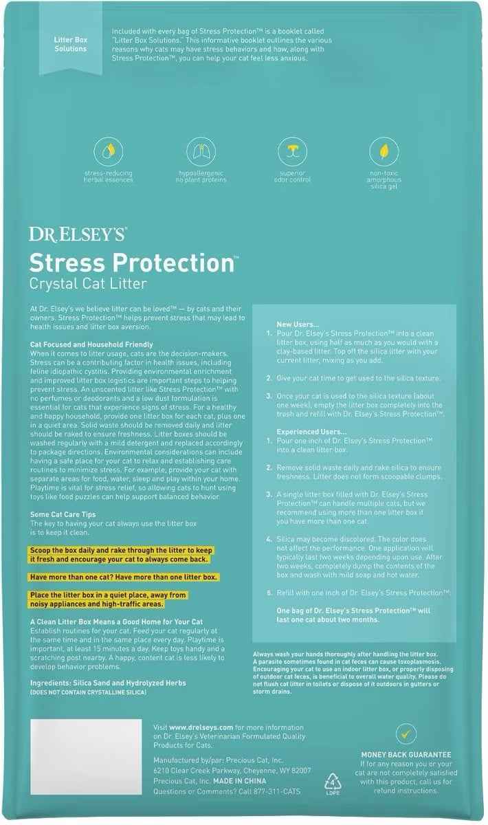 Dr Elsey's Stress Protection Crystal Cat Litter (7.5lb)