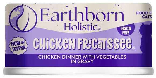 Earthborn Grain Free All Life Stages Chicken Fricatssee Wet Cat Can (5.5oz)