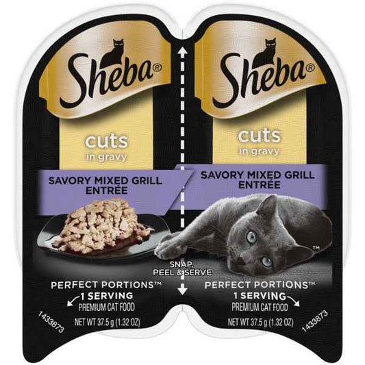 Sheba Perfect Portions Cuts Mixed Grill Entree Wet Cat Food (2.65oz)