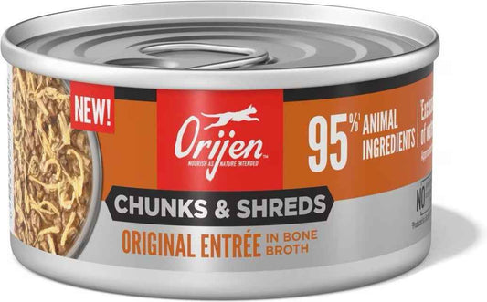 Orijen Grain Free Chunks & Shreds, Original Wet Cat Food (3oz)