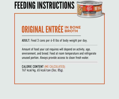 Orijen Grain Free Chunks & Shreds, Original Wet Cat Food (3oz)