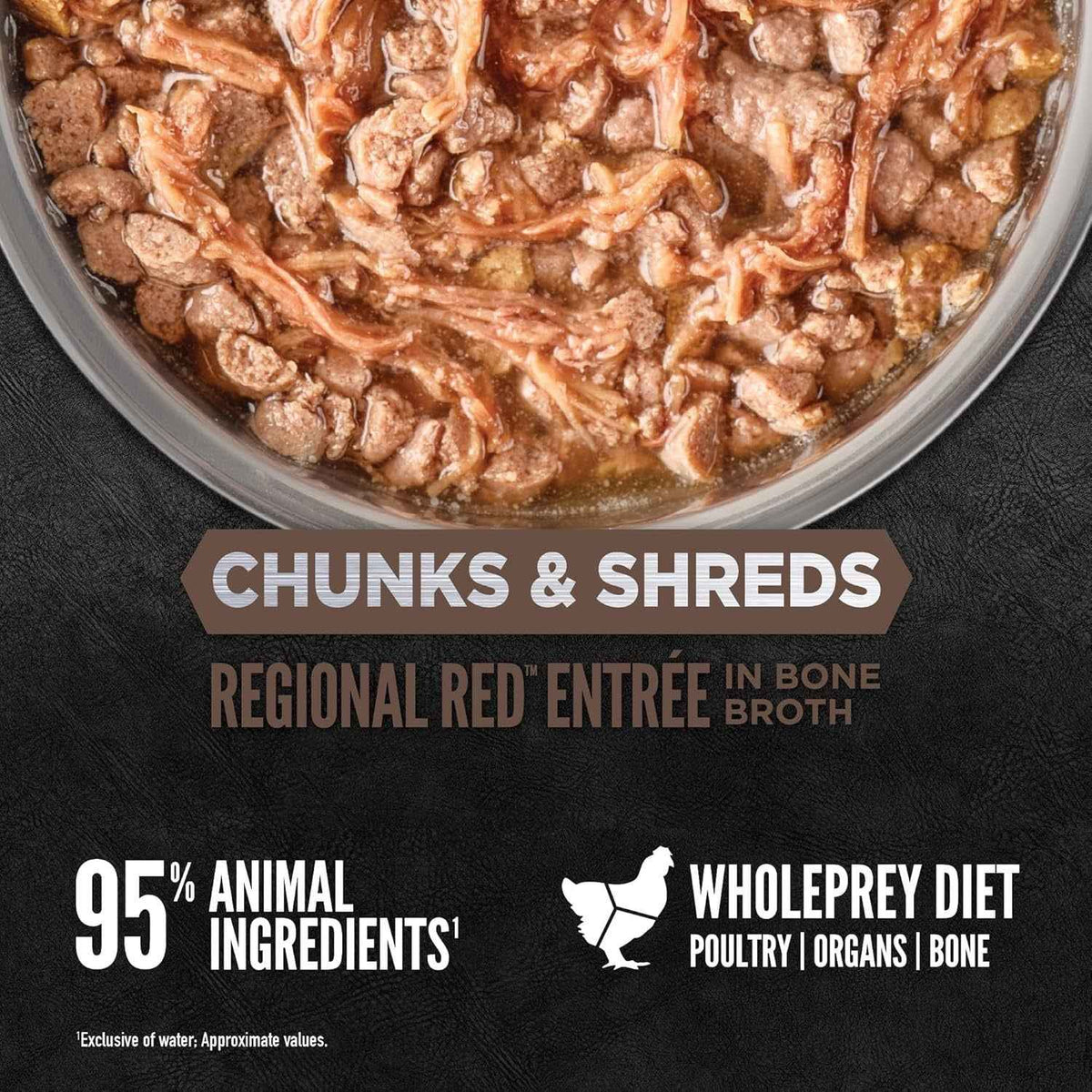 Orijen Grain Free Chunks & Shreds, Regional Red Wet Cat Food (3oz)