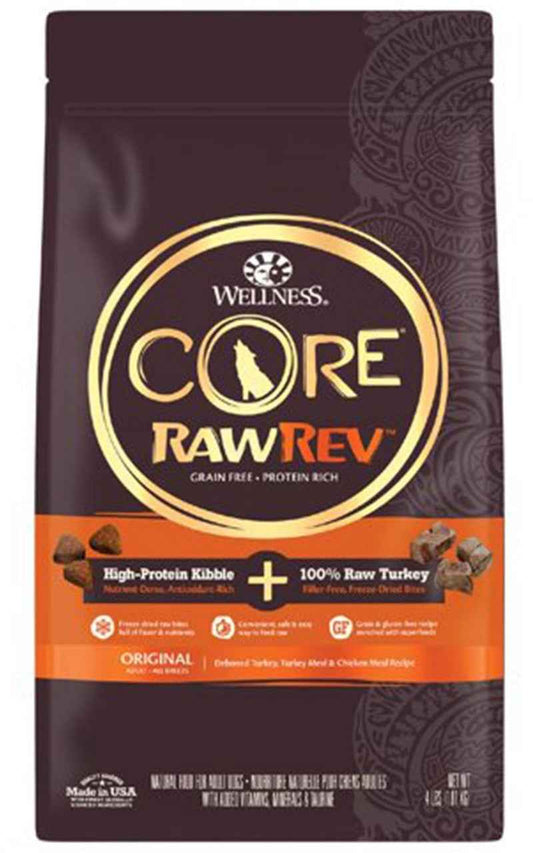 Wellness Core RawRev Deboned Turkey & Chicken Meal Dry Dog Food (4lb)